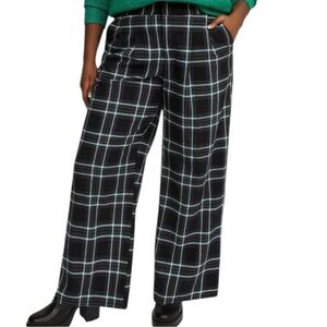 Size 16: Torrid Studio Crepe Wide Leg Plaid Pants